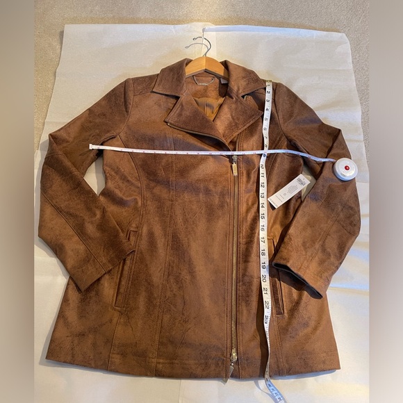 NWT Chicos Faux Leather Jacket - Picture 6 of 8